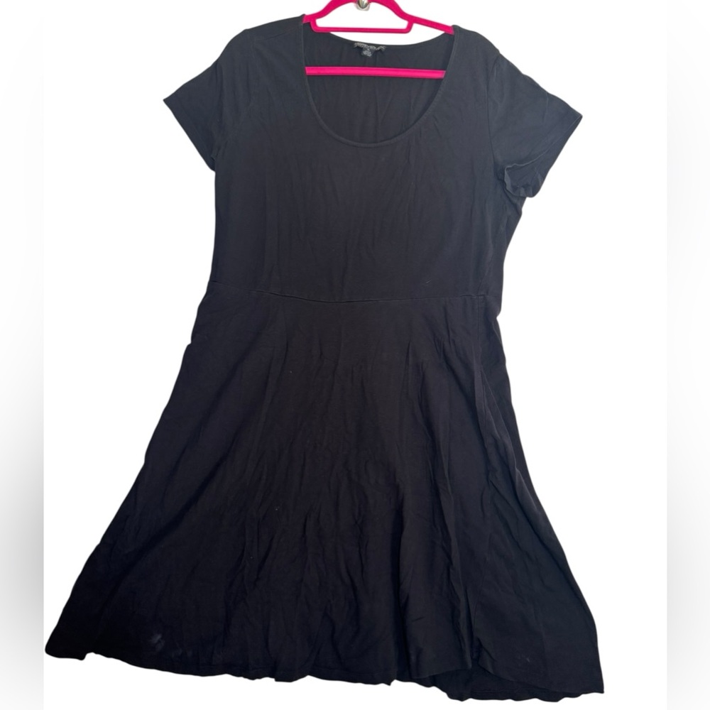 Forever‎ 21 Plus Black Short Sleeve Fit & Flare Dress Women’s Size XL